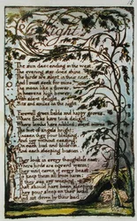 Night, illustration from Songs of Innocence and of Experience (Bentley Copy L)